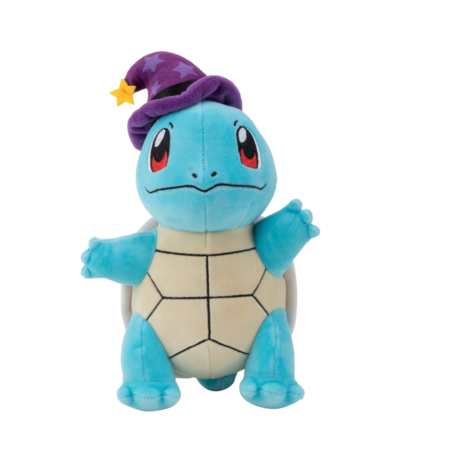 POKEMON pliušinis žaislas Squirtle su raganos kepure, 20 cm, PKW3099 