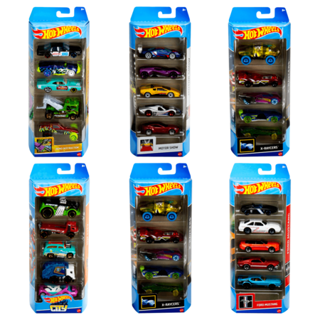 HOT WHEELS automodelių 5vnt. rinkinys, 1806 