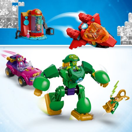 11211 LEGO® ǀ Marvel „Iron Man and His Awesome Friends“ Lokis prieš Geležinio žmogaus komandą 
