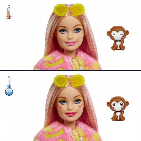 BARBIE Cutie Reveal rinkinys, džiunglių serija, beždžionėlė , HKR01 HKR01