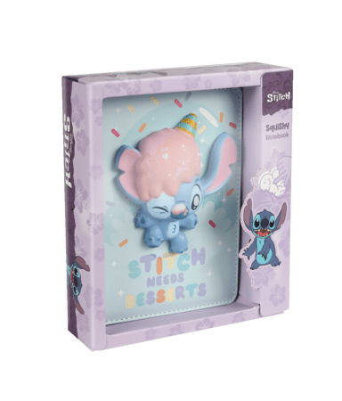 STITCH užrašų knygelė Squishy 3D, 75231PTR 