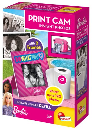 LISCIANI BARBIE momentinio fotoaparato fotojuostelės papildymas Print Cam, 97968 97968