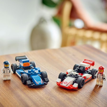 60464 LEGO® City Project Alicia 2025 F1® „Williams Racing“ ir „Haas“ F1® lenktyniniai automobiliai 
