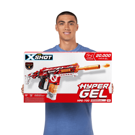 X-SHOT žaislinis šautuvas Hyper Gel, 1 serija, 20000 želinių rutuliukų, asort., 36620 