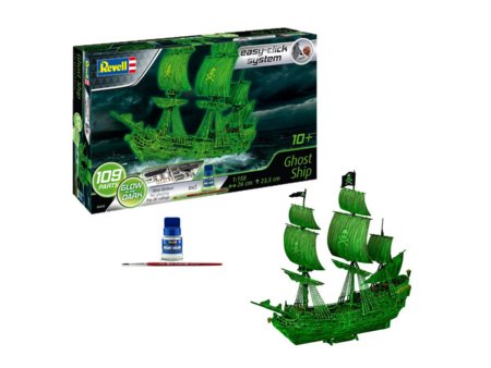 REVELL 1:150 šviečiantis tamsoje modelis Ghost Ship Easy-Click, 05435 