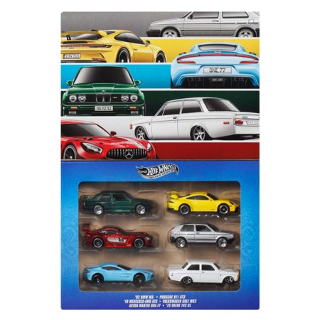 HOT WHEELS 1:64 šešių europietiškų modelių rinkinys, JLB25 