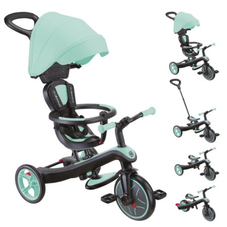 GLOBBER triratukas Trike Explorer 4in1, mėtinis, 632-206-2 632-206-2