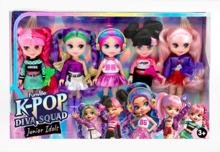 K-POP DIVA SQUAD lėlių rinkinys Junior Idols, 12 cm, 81165 