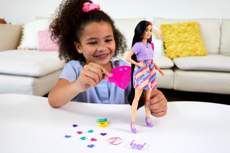 BARBIE Totaly Hair lėlė azijietė, HCM90 HCM90