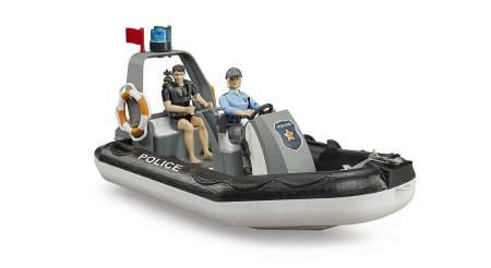 BRUDER RAM 2500 policijos pikapas su priekaba ir valtimi, 02507 02507
