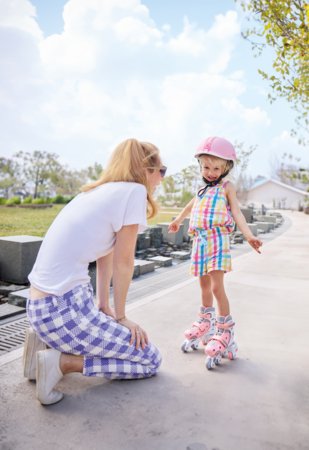GLOBBER riedučiai Learning Skates 2 in 1, dydis 30-33, pasteliniai rožiniai, 783-210 