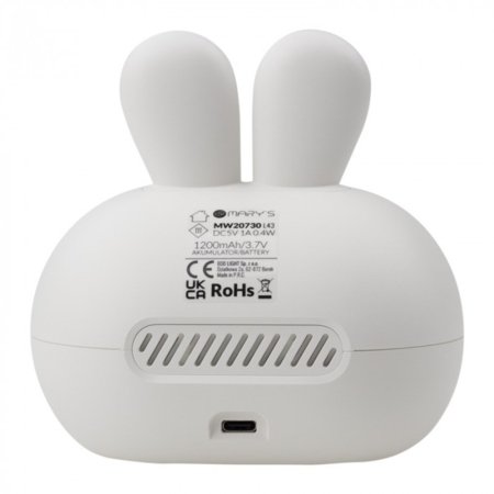 MARY'S laikrodis-žadintuvas RABBIT, Grey, MW20730 