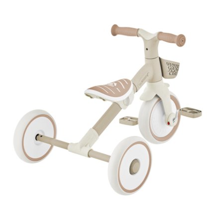 GLOBBER mokomasis triratukas Learning Trike, 2in1 Plus, kokosinis, 737-466 