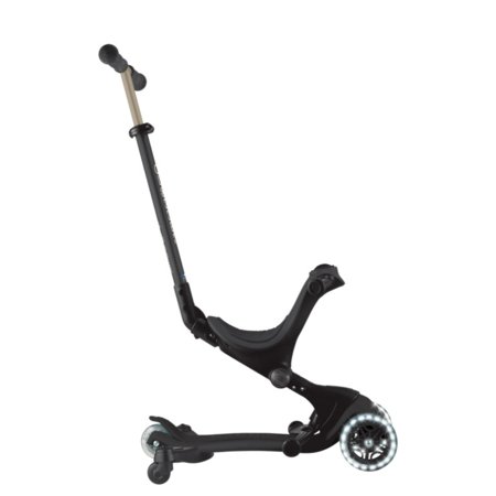 GLOBBER paspirtukas Go Up Deluxe Lights 360°,  juodas, 699-320 