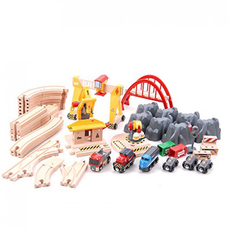 BRIO rinkinys su traukinio bėgiais Railway deluxe, 33097 33097