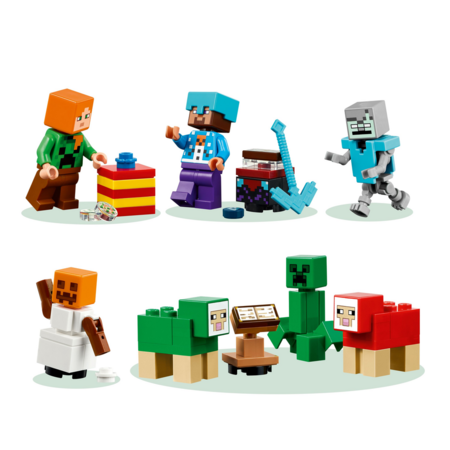 21280 LEGO® Minecraft® 2025 metų advento kalendorius 