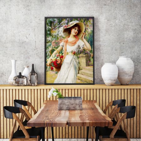ENJOY PUZZLE dėlionė GĖLIŲ SODAS, EMILE VERNON, 1000 dalių, 68x48 cm, Enjoy-1122 