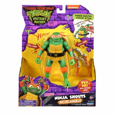 TMNT figūrėlė Ninja Shouts Michelangelo, 83353 83353
