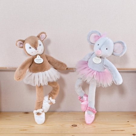 DOUDOU ET COMPAGNIE minkšta lėlė-balerina pelytė 30cm, DC3975 