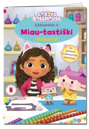 Gabby's Dollhouse Užduotėlės su lipdukais katinukais, 9786090510315 