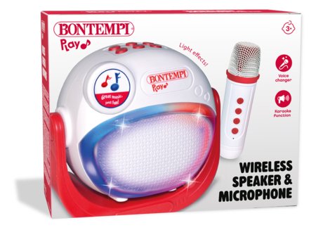 BONTEMPI Garsiakalbis su belaidžiu mikrofonu, 481010 