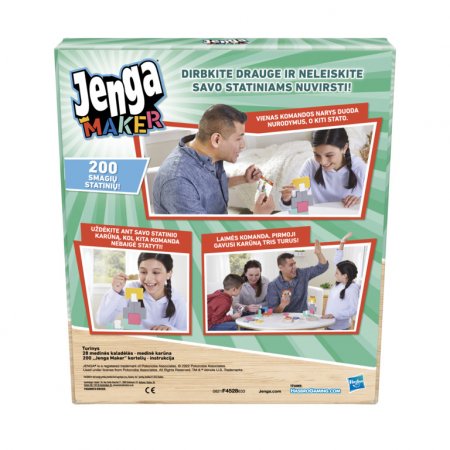 HASBRO GAMING žaidimas Jenga Maker (LT), F4528633 F4528633