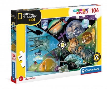 CLEMENTONI dėlionė National Geo Kids, 104d., 25715 25715