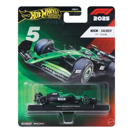 HOT WHEELS 1:64 Premium F1 Sauber Gabriel Bortoleto bolidas, JKD89 