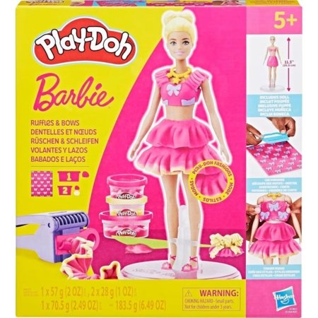 PLAY-DOH Barbie raukinukų ir kaspinų žaidimų rinkinys, G13615X0 
