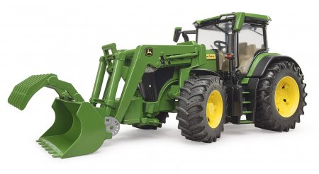 BRUDER traktorius John Deere 7R 350 su priekiniu krautuvu, 03151 03151