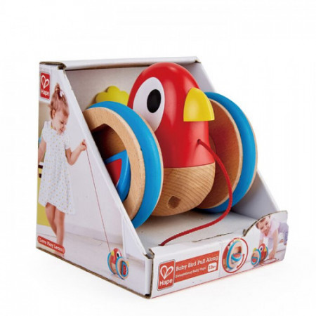 HAPE Traukiamas žaislas su virvele Paukštelis, E0360 E0360