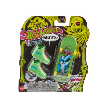 HOT WHEELS pirštų riedlentė su neoninėmis kaukolėmis ikvėptos Tony Hawk asort., HPG21 