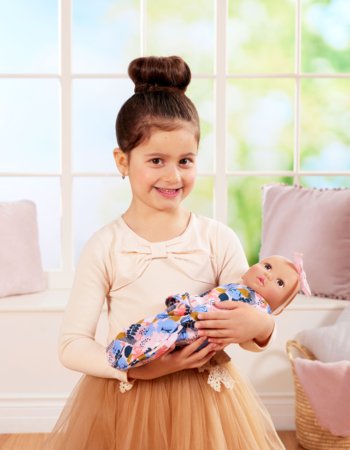 LULLABABY lėlė kūdikis ir vystykle, LBY7304Z 