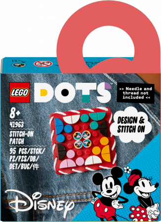 41963 LEGO® DOTS Peliuko Mikio ir Pelytės Minės antsiuvas 41963