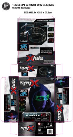SPYX šnipų naktinio matymo akiniai, 10533 10533