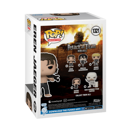 FUNKO POP! vinilinė figūrėlė: Attack on Titan - Eren Jeager, 67926 