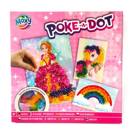 MOXY kūrybinis rinkinys Poke-a-dot, asort., 100106 