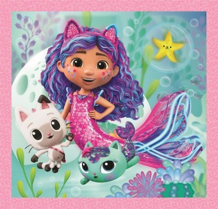 CLEMENTONI GABBY'S DOLLHOUSE dėlionė, 3x48, 25002 