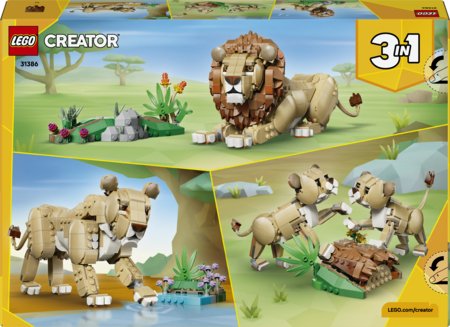 31386 LEGO® Creator Laukiniai gyvūnai: didingasis liūtas 