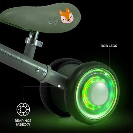 KINDERCRAFT balansinis dviratis CUTIE FLASH, žalias, KRCUFL00GRE0000 