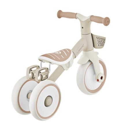 GLOBBER mokomasis triratukas Learning Trike, 2in1 Plus, kokosinis, 737-466 