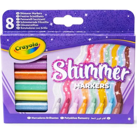 CRAYOLA blizgūs flomasteriai, 8 vnt., 58-8648 