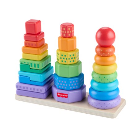 FISHER PRICE mediniai statymo bokšteliai, HXT76 