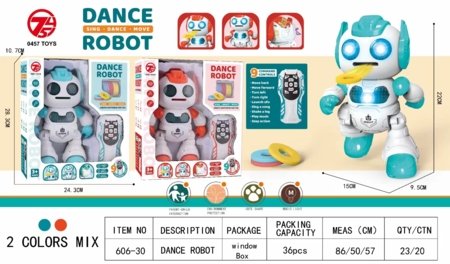 RC išmanusis robotas su skraidančiomis lėkštėmis, asort., 2307F0199 