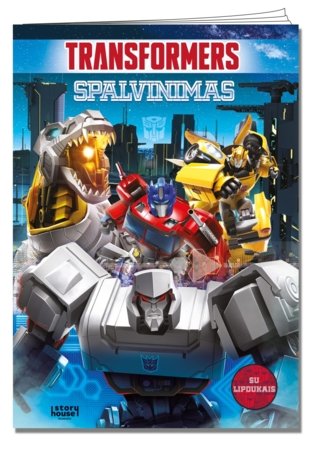 Transformers Spalvinimas Su Lipdukais, 9786090510001