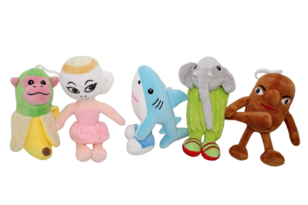 BRAIN ROT kalbantis pliušinis pakabukas 15 cm, asort., BD1270 