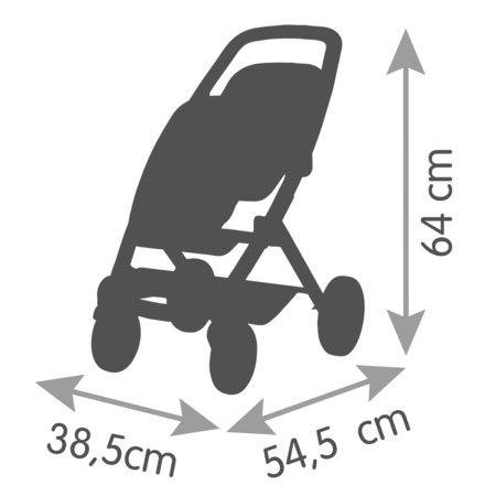 SMOBY Maxi-Cosi dvivietis vaikiškas vežimėlis, 7600253220 