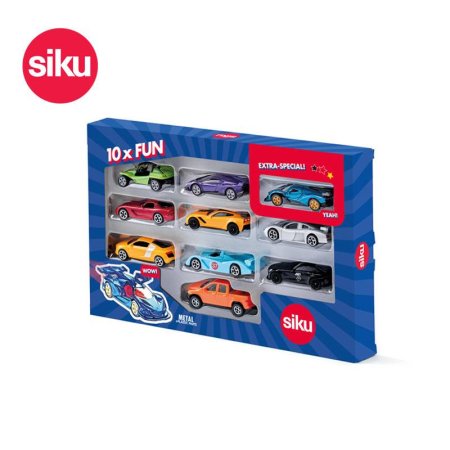 SIKU Sportinių automobilių rinkinys 10vnt, 0450 