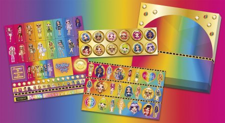 TOTUM RAINBOW HIGH lipdukų rinkinys, 620407 620407
