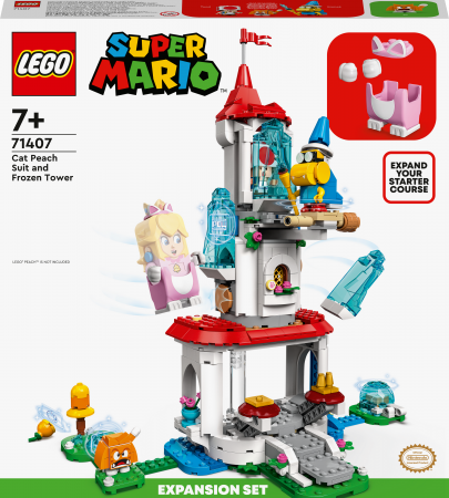 71407 LEGO® Super Mario Persikutės katės kostiumas ir ledo bokštas 71407